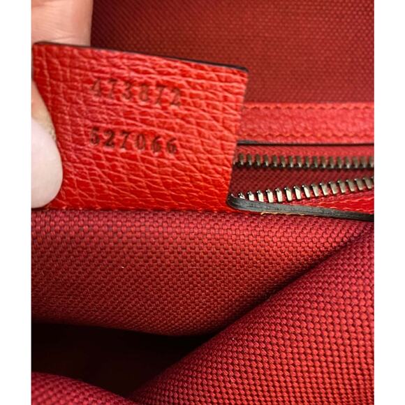 Gucci NWT Sylvie GG Web Stripe Logo Drawstring Backpack Sling Tote Bag - Picture 6 of 7